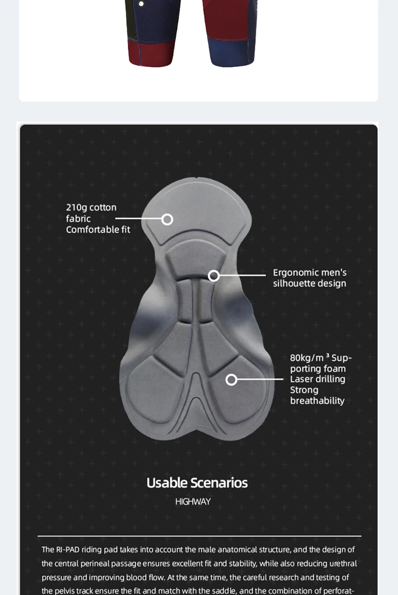 Ykywbike Cycling Bib Shorts Men Outdoor Wear Bike Cycling 6H Cycling Padded Riding Bib Tights Bicycle Bib Shorts 턱받이 반바지