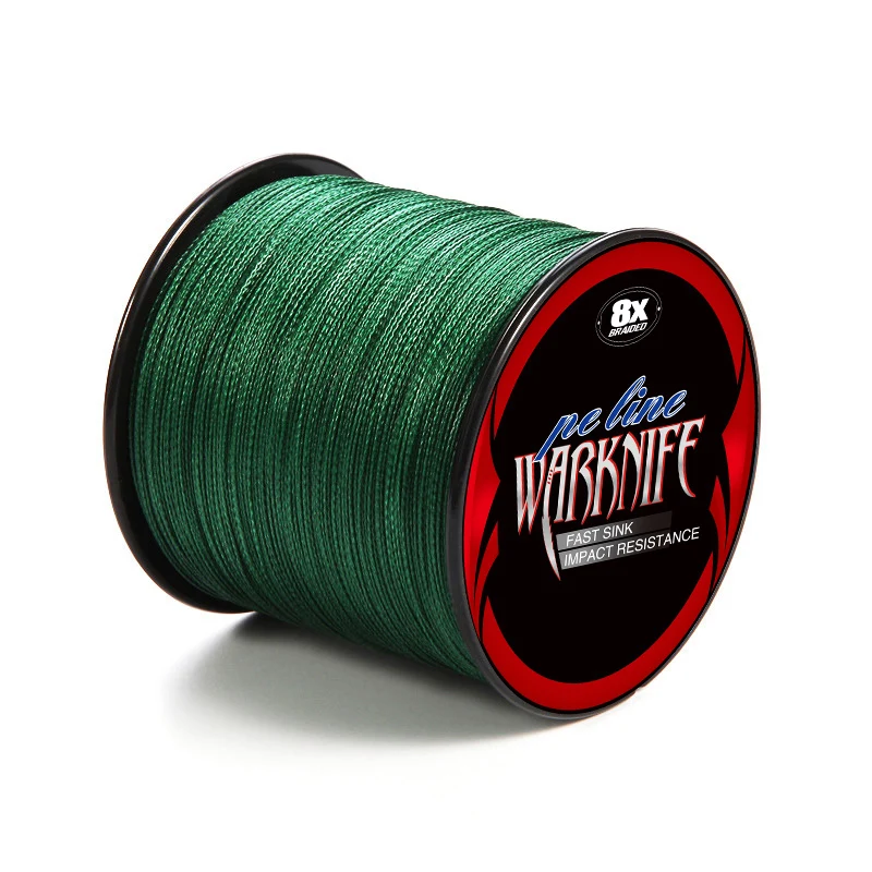 Warknife Fishing Line 1500M 8 Strands Braided Fishing Line Multifilament 6 -300LB Japan Multicolor Carp Fishing Braided PE Wire