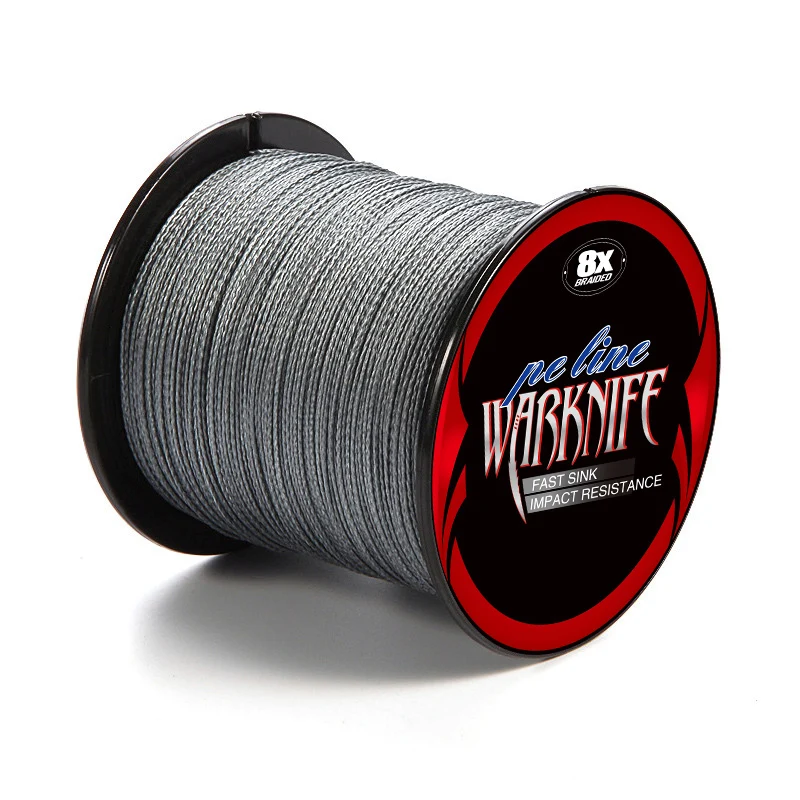Warknife Fishing Line 1500M 8 Strands Braided Fishing Line Multifilament 6 -300LB Japan Multicolor Carp Fishing Braided PE Wire