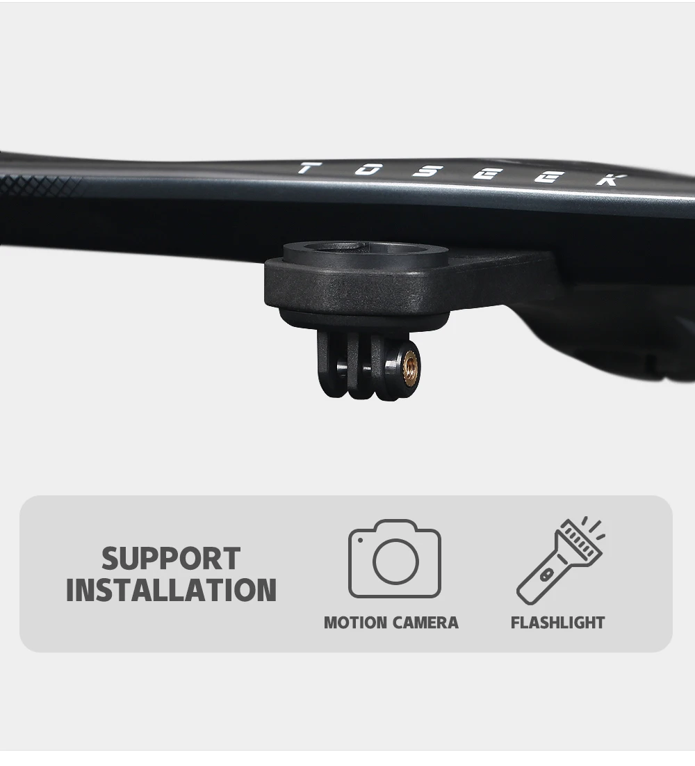 TOSEEK Integrated Handlebar Full Carbon Fiber Road Bike Handlebar 400/420/440mm Ultralight Drop Handle Bar with Bicycle Stem