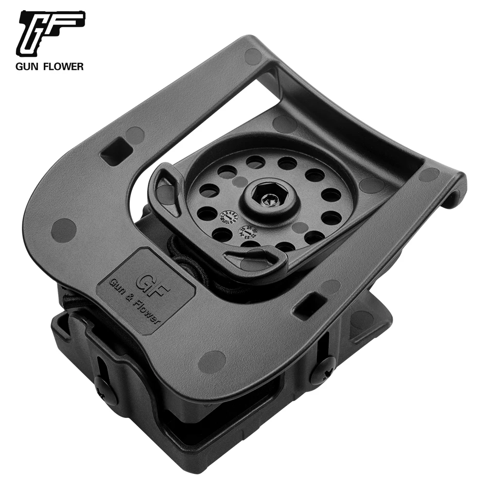 Gun Flower OWB Radio Case Polymer Holster with Paddle