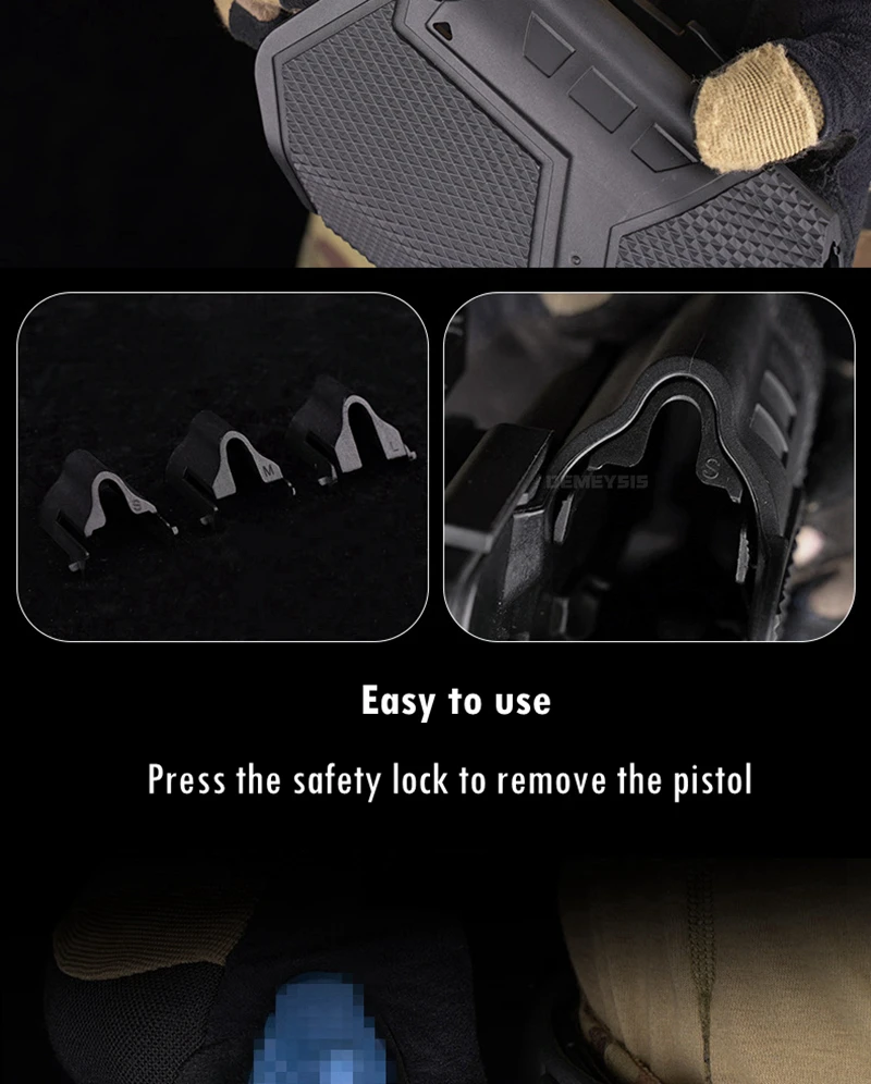 Universal Tactical Pistols Holster X300U-A Flashlight Hunting Waist Gun Carrier for SIG SAUER SPRINGFIELD SMITH WESSON FNH