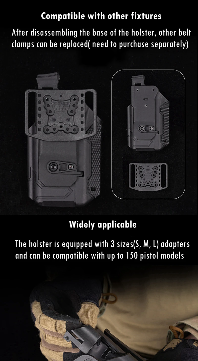 Universal Tactical Pistols Holster X300U-A Flashlight Hunting Waist Gun Carrier for SIG SAUER SPRINGFIELD SMITH WESSON FNH
