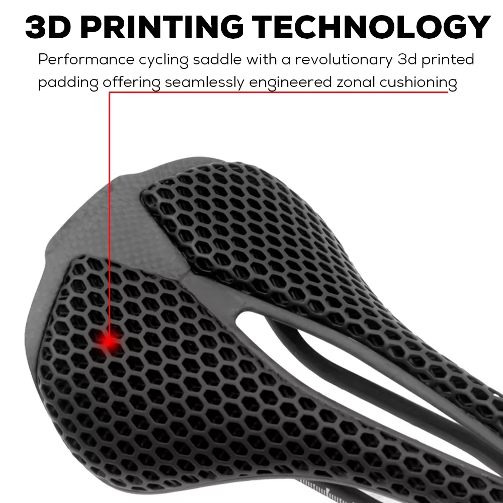 SYNCROS Bicycle Saddle Waterproof Material TPU 3D Printing Comfortable Breathable MTB Road Bike Cycling Seat Carbon Saddle