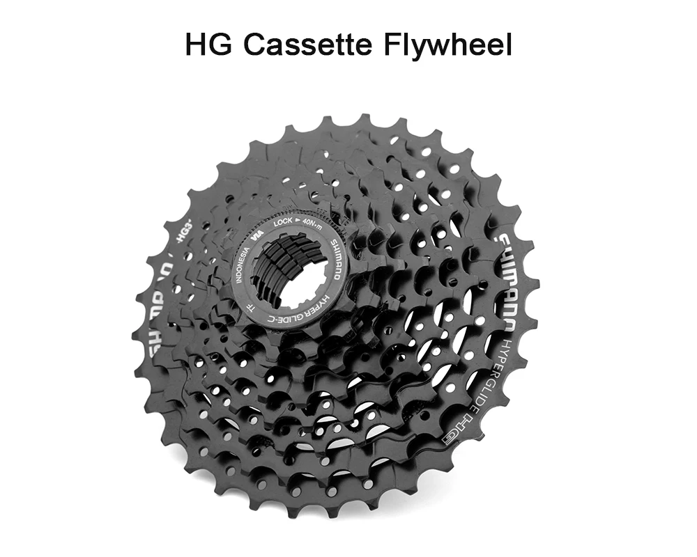 Shimano 8-speed HG cassette CS-HG31-8 32T/34T HG20 mountain bike flywheel 8V K7 suitable for Shimano M310 8S black flywheel
