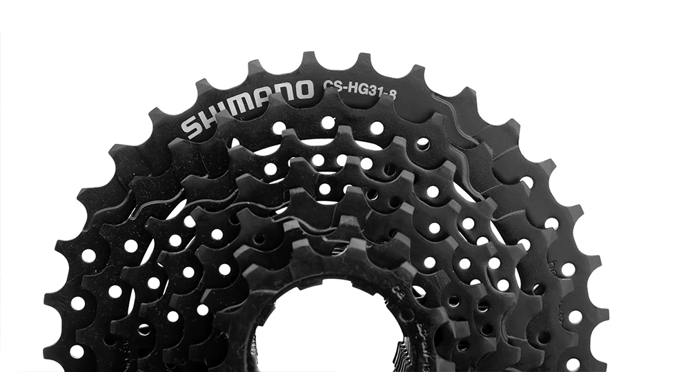 Shimano 8-speed HG cassette CS-HG31-8 32T/34T HG20 mountain bike flywheel 8V K7 suitable for Shimano M310 8S black flywheel