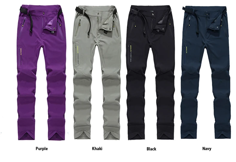 LNGXO Waterproof Hiking Pants Women Trekking Camping Climbing Running Outdoor Pants Quick Dry Stretch Breathable Thin Trousers