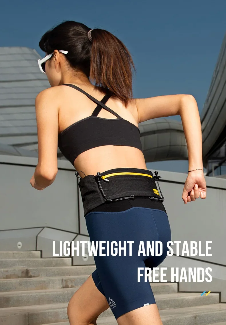 AONIJIE W8122 Multifunctional Ourdoor Sports Zipper Running Waist Pack Lightweight Travel Fanny Suitable for Pocket Key Wallet