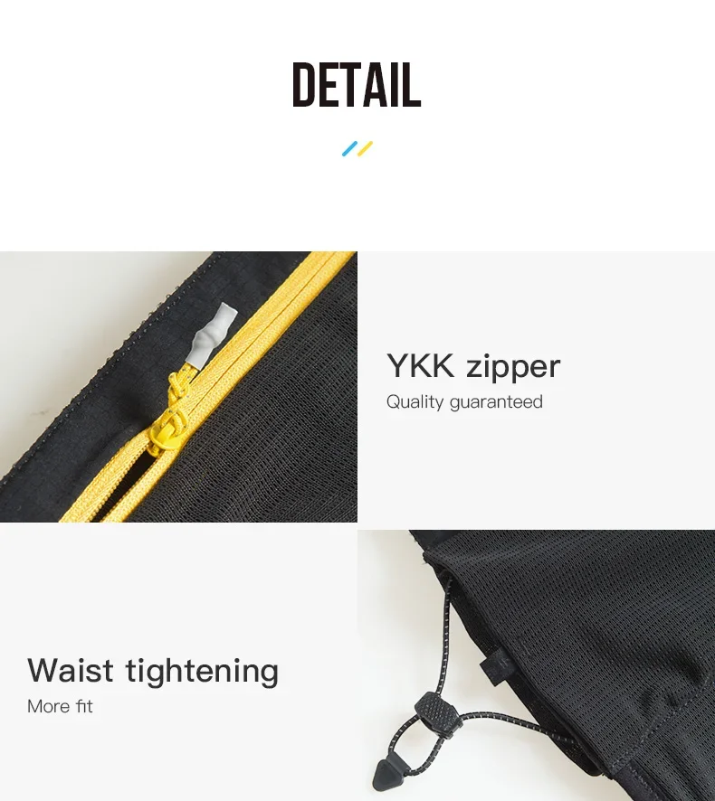 AONIJIE W8122 Multifunctional Ourdoor Sports Zipper Running Waist Pack Lightweight Travel Fanny Suitable for Pocket Key Wallet