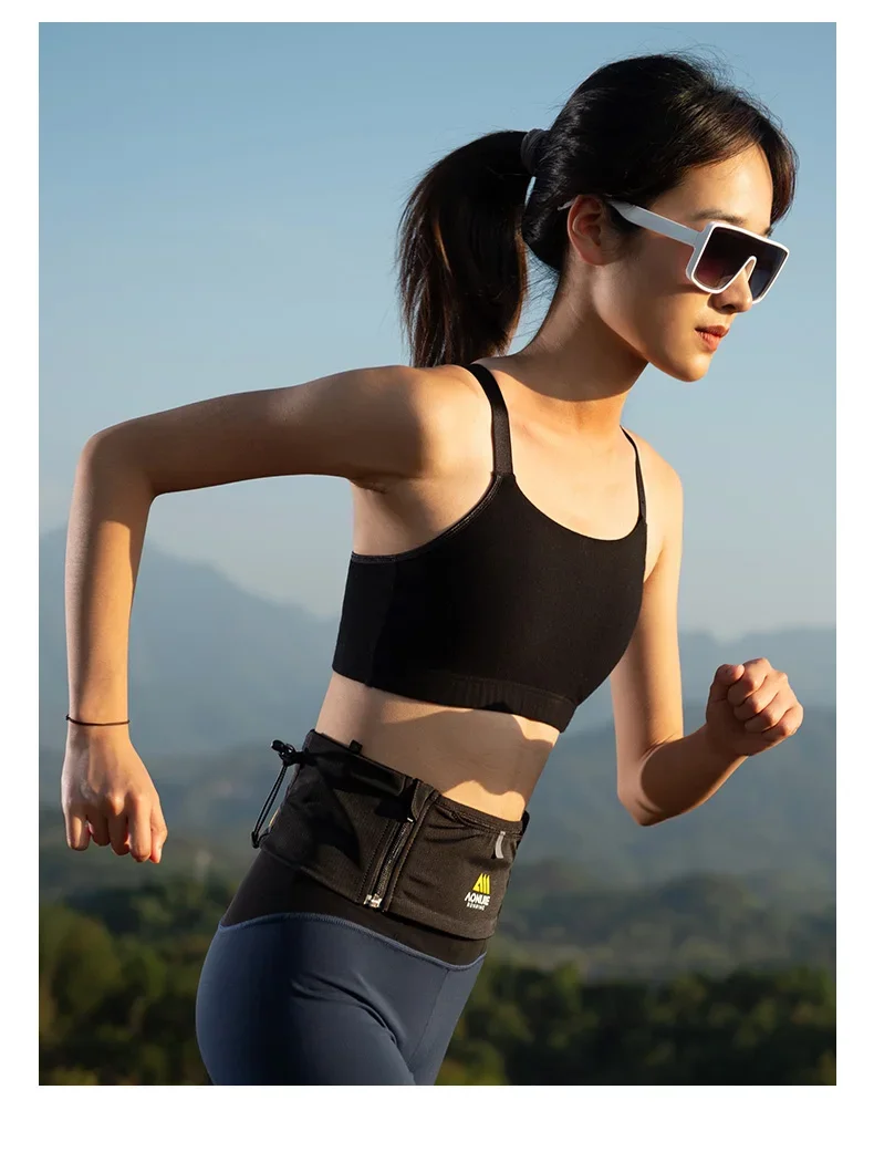 AONIJIE W8122 Multifunctional Ourdoor Sports Zipper Running Waist Pack Lightweight Travel Fanny Suitable for Pocket Key Wallet