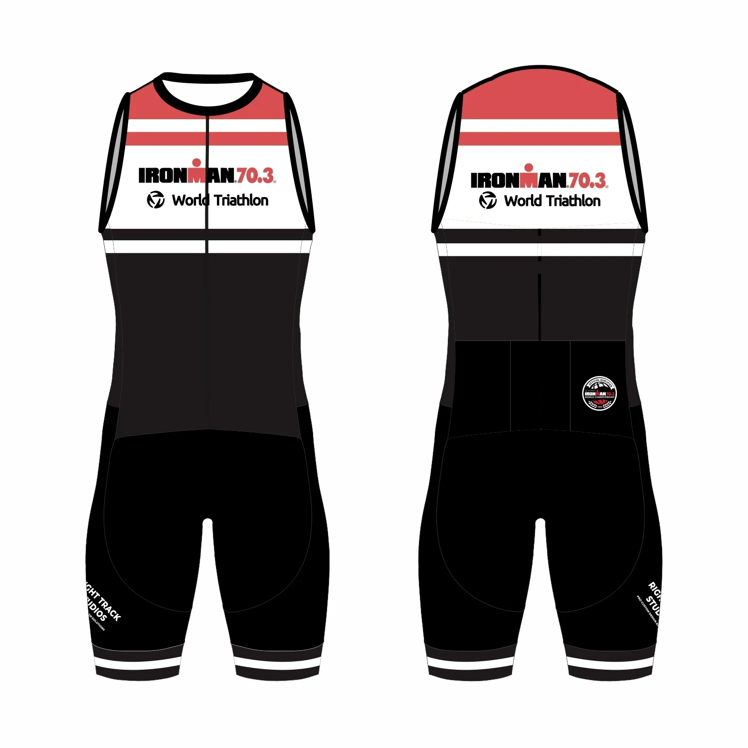 Men's Summer Triathlon Race Suit Sleeveless Tri Suit One-Piece Sportswear Swimming/Running/Cycling Skinsuit Performance Jumpsuit