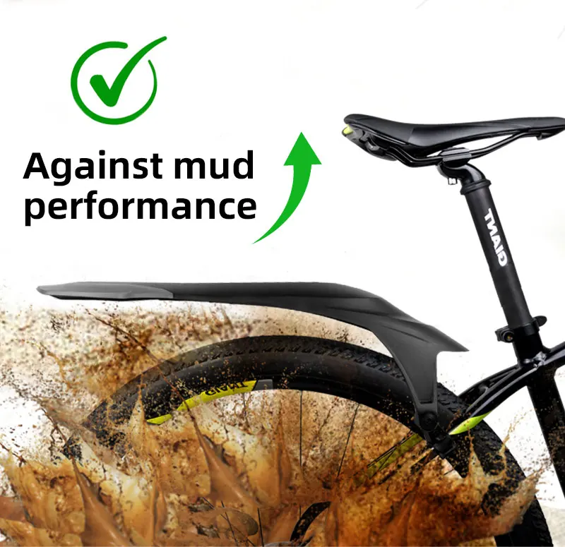 RBRL Mudguard MTB Set Durable Innovative Mudguard PP Soft Plastic Mountain Bike Fender Bicycle Wings 28 Inch Cycling Accessories