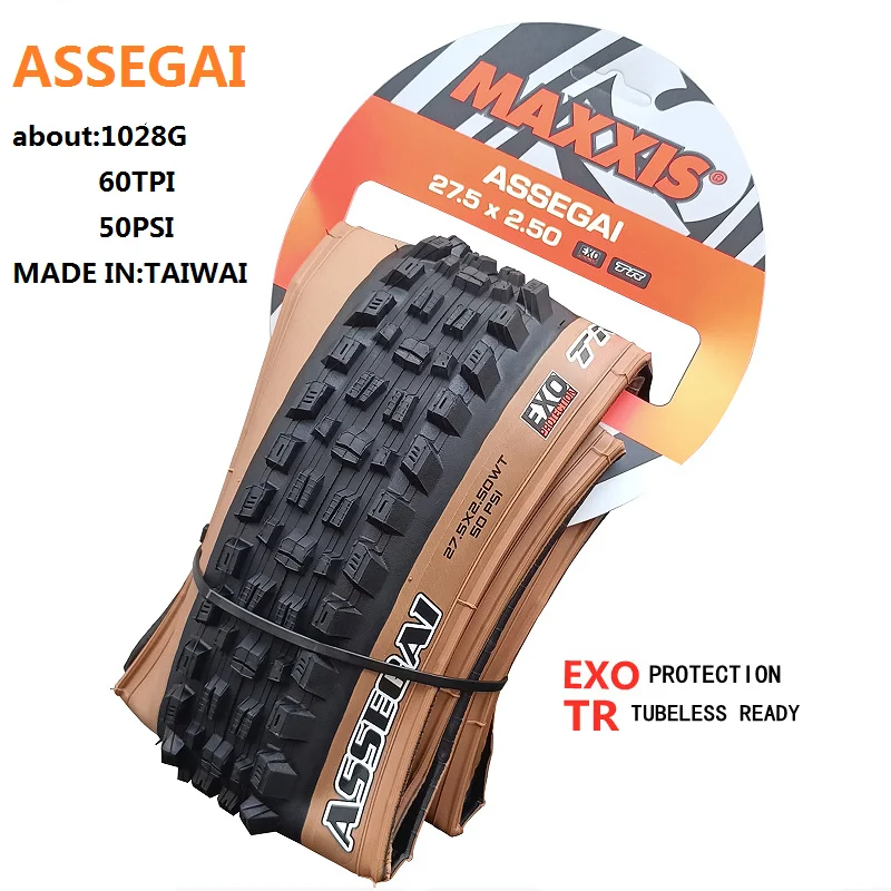Maxxis ASSEGAI 27.5 29X2.5 Inch Downhill Folding Vacuum Puncture-proof Is Maxxis's Highest Strength Quick Drop Tire