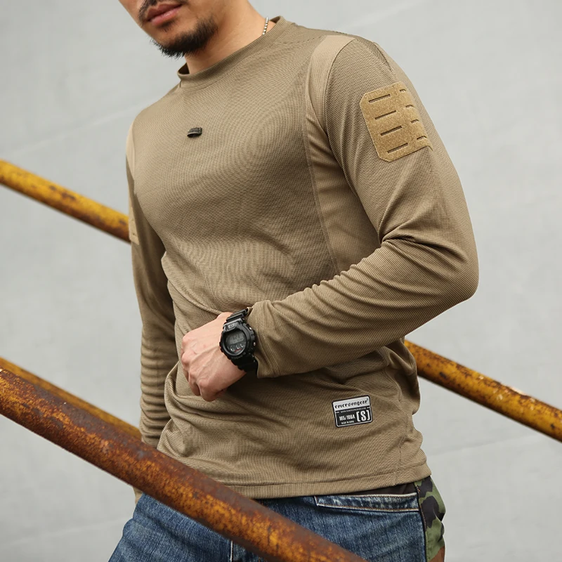 Emersongear UMP Frogmen T-Shirt Men Fitness Sport Long Sleeve Hunting Climbing Shirt Camping Breathable Clothes EM9541