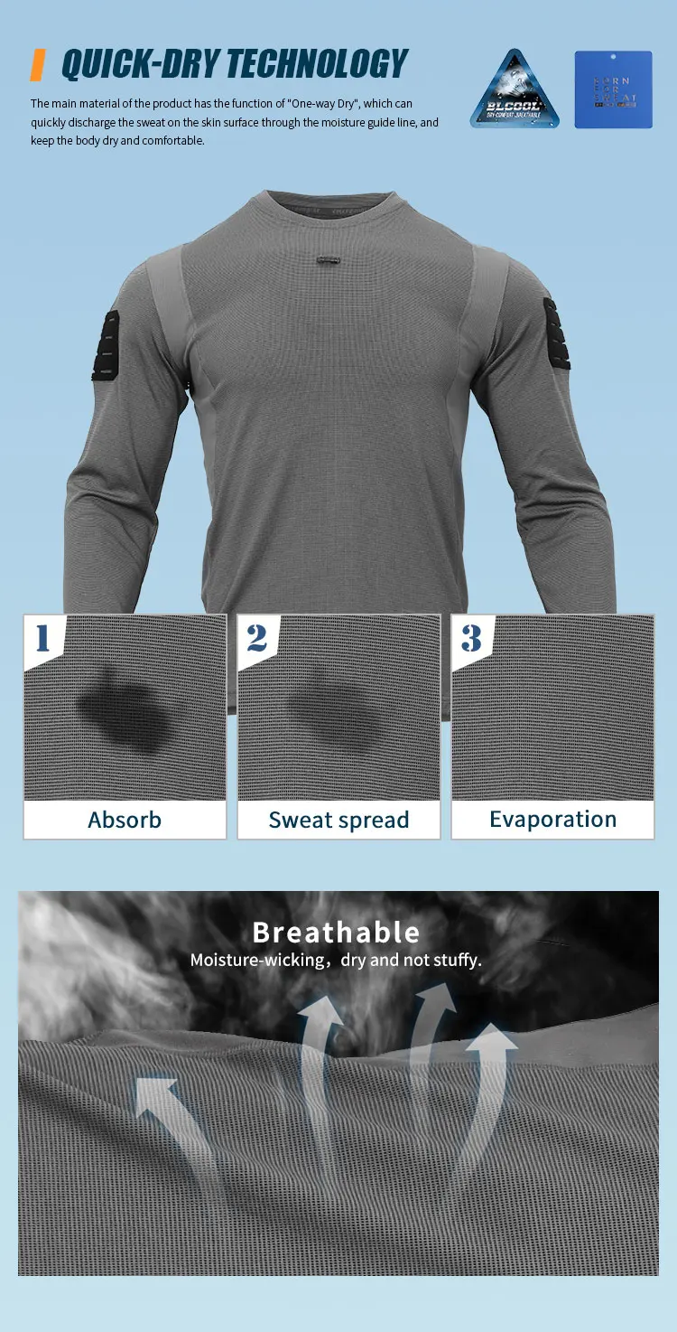 Emersongear UMP Frogmen T-Shirt Men Fitness Sport Long Sleeve Hunting Climbing Shirt Camping Breathable Clothes EM9541
