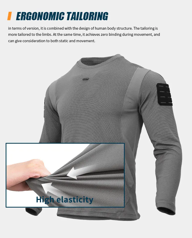 Emersongear UMP Frogmen T-Shirt Men Fitness Sport Long Sleeve Hunting Climbing Shirt Camping Breathable Clothes EM9541