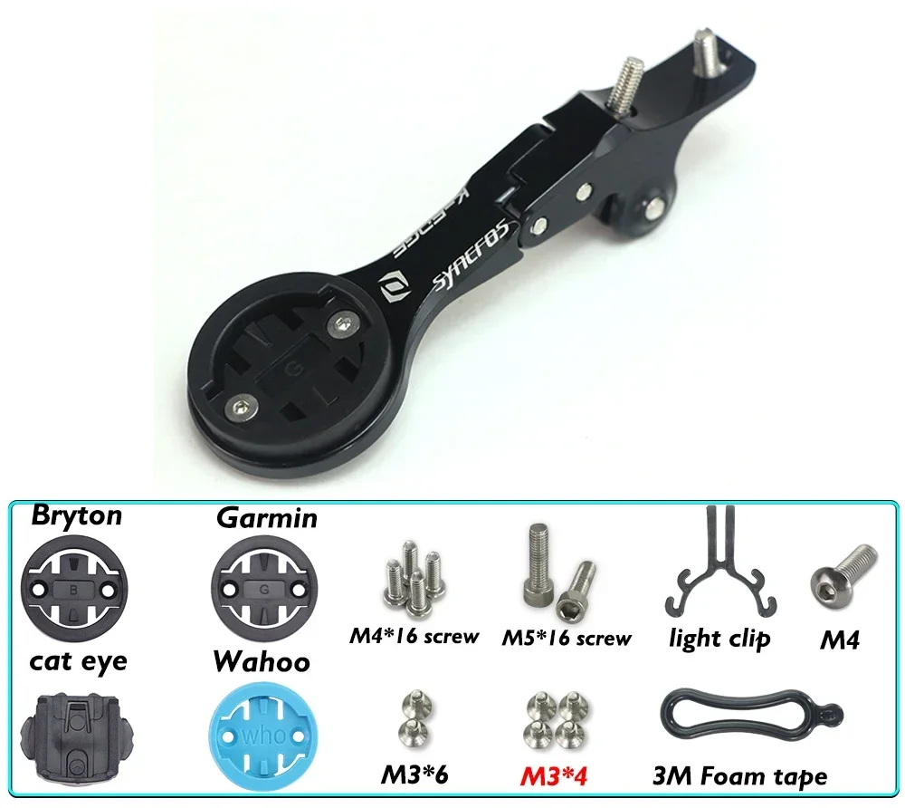 SYNCROS ADDICT RC Aluminum Alloy BicycleComputer Mount CRESTON IC SL Handle GPS/Garmin/Briton/Wahoo Bicycle Mounting Stand