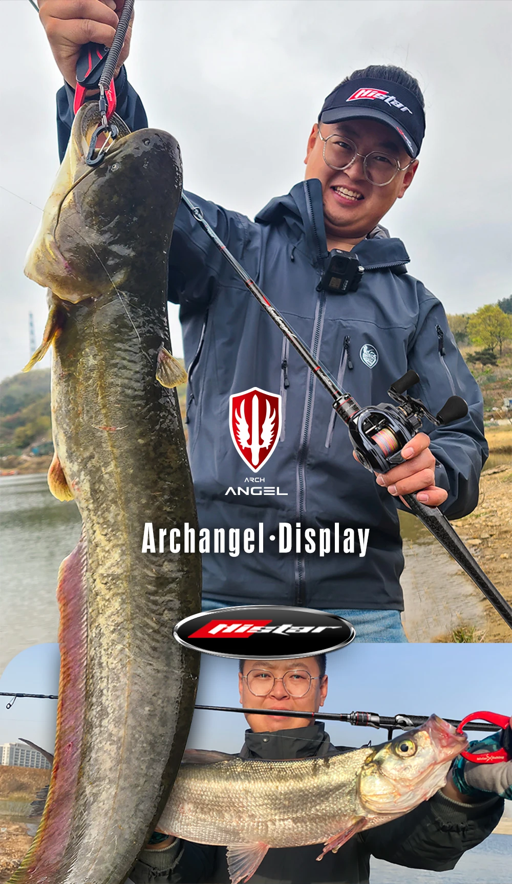 HASIDA Archangel Rod Combo Organic Whole Handle Ultra Grade High Carbon Fuji K SIC Guide Fishing Pole & Spin Baitcast Wheel Set