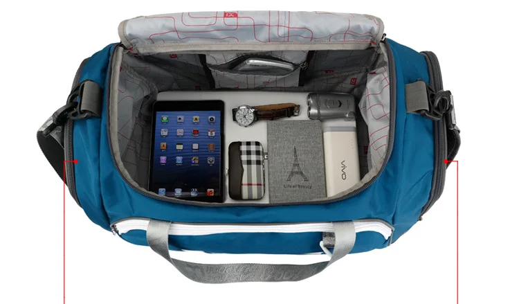 INOXTO 40L Sports Bag Training Gym Bag Men Woman Fitness Bags Durable Multifunction Handbag Outdoor Sporting Tote Male Female