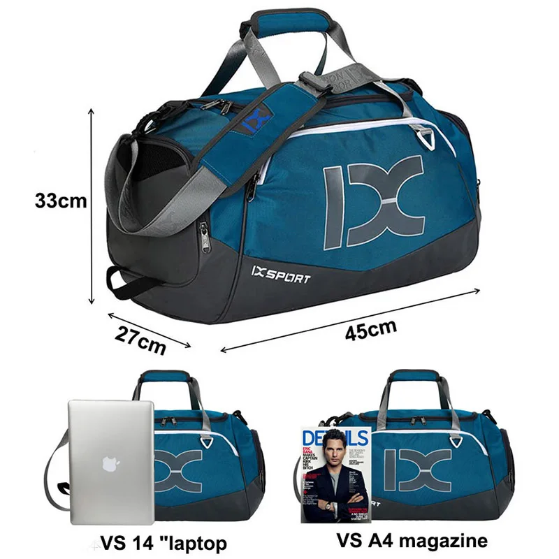 INOXTO 40L Sports Bag Training Gym Bag Men Woman Fitness Bags Durable Multifunction Handbag Outdoor Sporting Tote Male Female