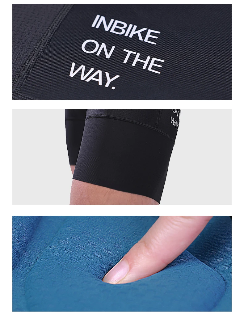 INBIKE Men's MTB Cycling Bib Shorts Bike Riding Pants Man Professional Bicycle Shorts for Men Road Bike Mountain Cycling Clothes