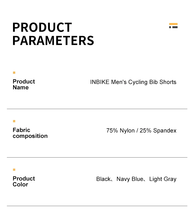 INBIKE Men's MTB Cycling Bib Shorts Bike Riding Pants Man Professional Bicycle Shorts for Men Road Bike Mountain Cycling Clothes