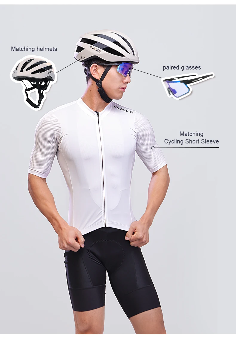 INBIKE Men's MTB Cycling Bib Shorts Bike Riding Pants Man Professional Bicycle Shorts for Men Road Bike Mountain Cycling Clothes