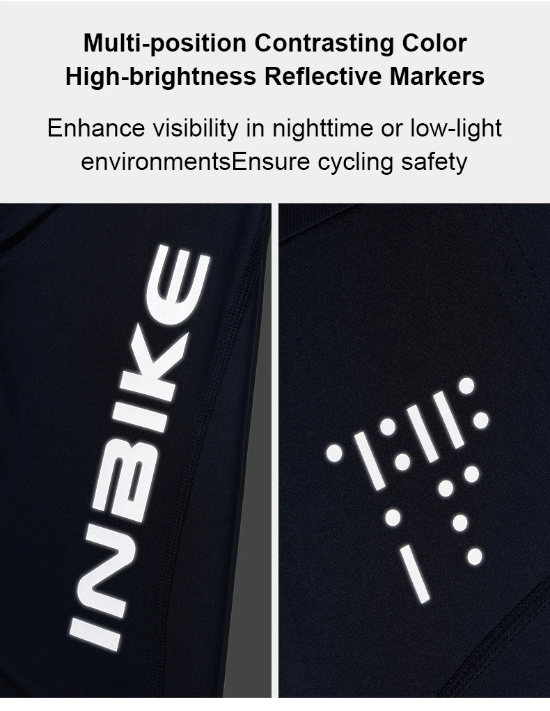 INBIKE Men's MTB Cycling Bib Shorts Bike Riding Pants Man Professional Bicycle Shorts for Men Road Bike Mountain Cycling Clothes