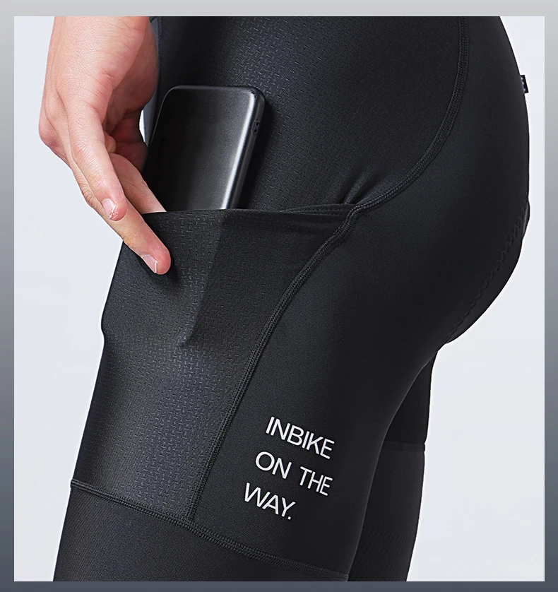 INBIKE Men's MTB Cycling Bib Shorts Bike Riding Pants Man Professional Bicycle Shorts for Men Road Bike Mountain Cycling Clothes