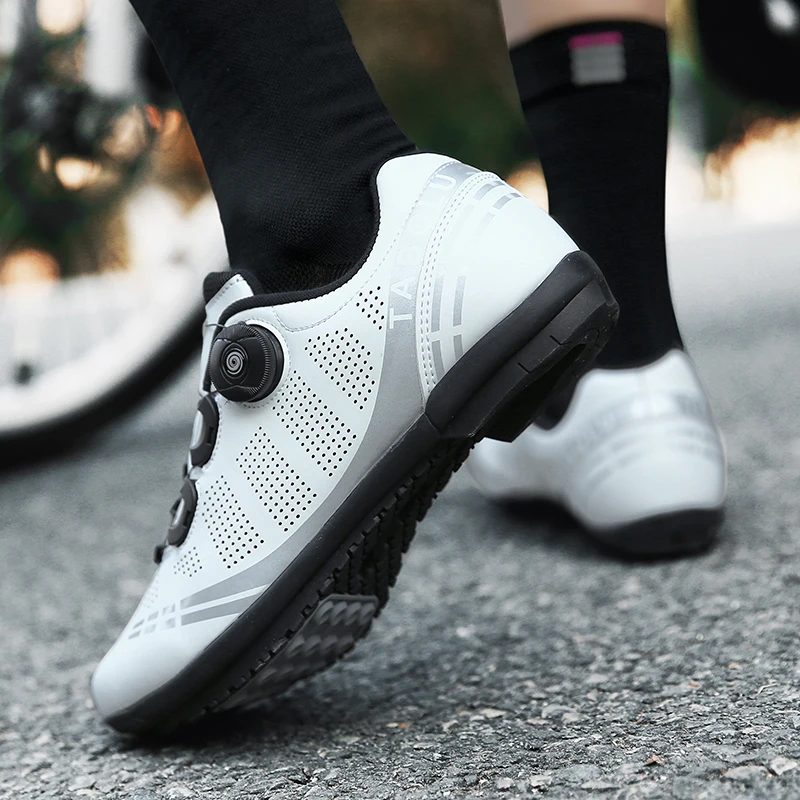 Men Non Locking Mountain Bike Shoes Without Cleats Road Bicycle Rb Speed Non Cleat Cycling Shoes Sneaker Flat Pedal Mtb Women