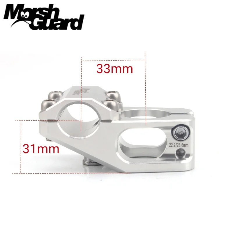MORSH GUARD BMX Bike Stem 22.2mm Aluminium Alloy MTB Mountain Road Bike Handlebar Stem 28.6mm Fork Kids Bicycle Climbing Action