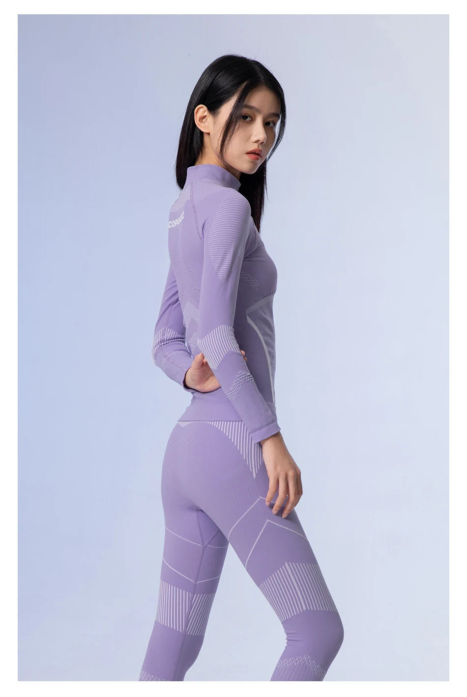 COPOZZ Women Men 3A Antimicrobial Ski Thermal Underwear Fitness Workout Gym Snowboard Sport Pressure Supports Warm Long Johns