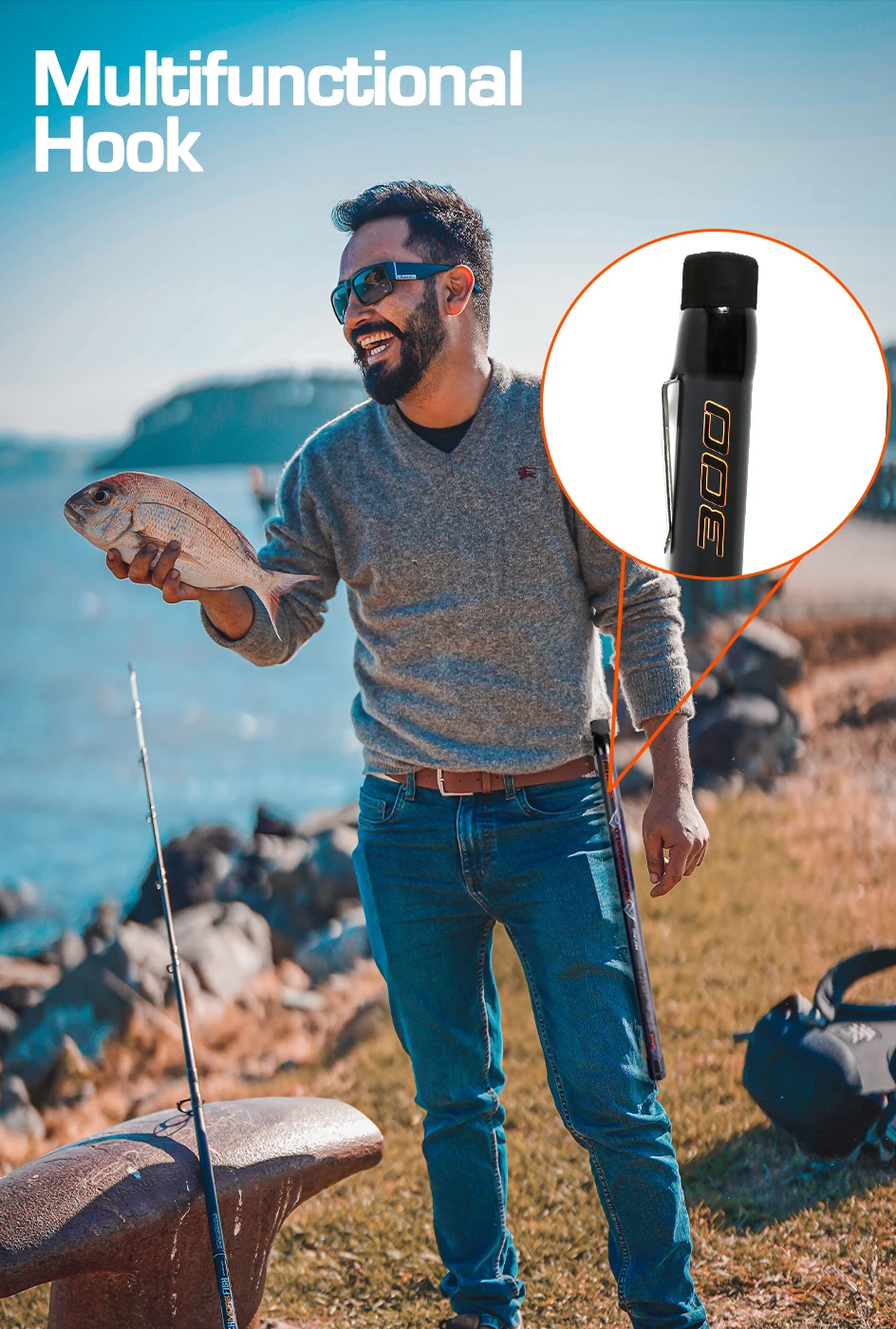 MIFINE MURROW Telescopic Fishing Net Rod 2M-3M Carbon Ultra Light Portable Landing Net Pole for Ponds Lakes Sea Accessories