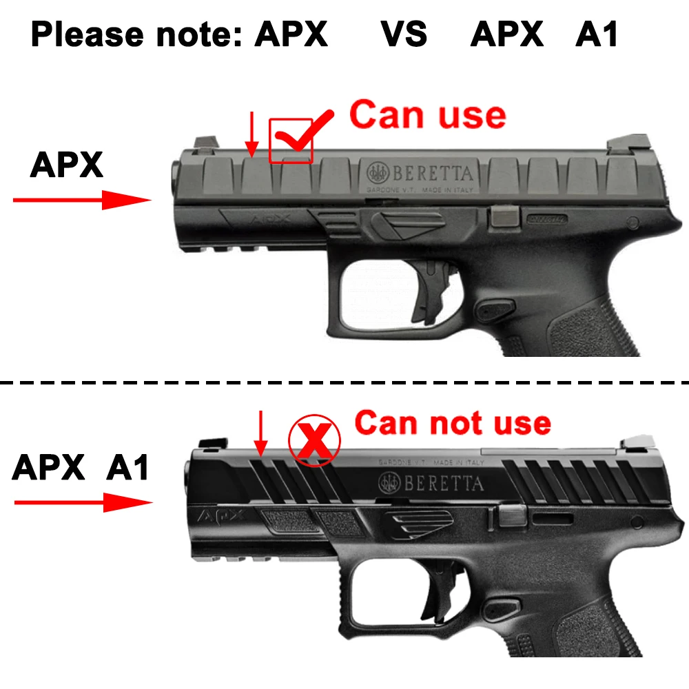Beretta APX Holster, (Not Fit Beretta APX A1), Thumb OWB Holster Fit Beretta APX Full Size 9mm/.40,Level II Retention/360 Degree