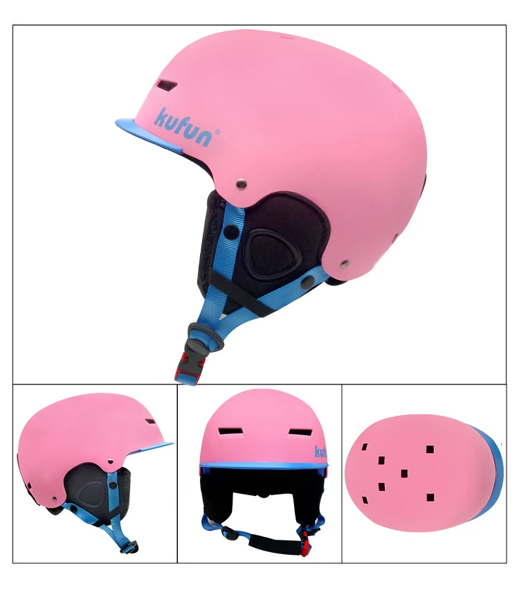 Kufun Ski Helmet Snowboard Winter Sports Cycling Snow Men Women Children Kids Warm Shark Pink Cat Deer White Blue 4-12 Years Old