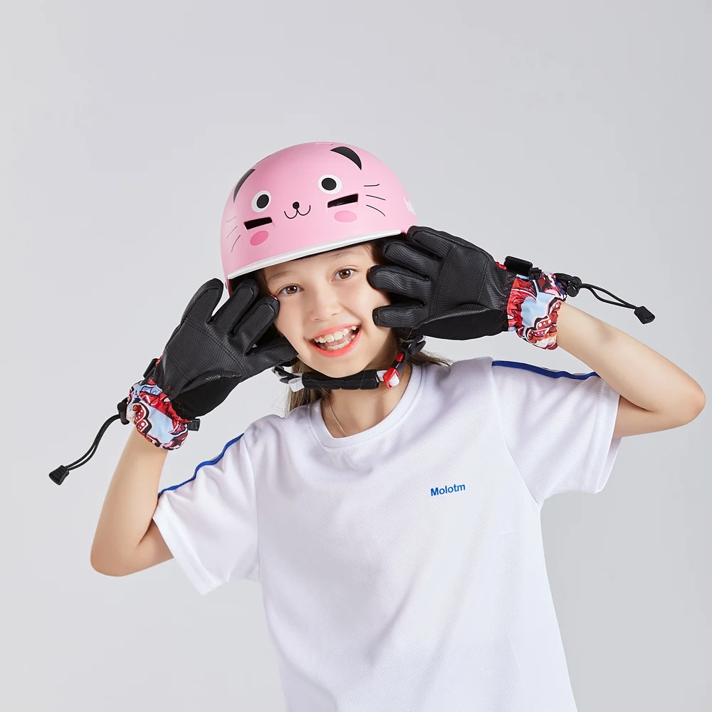 Kufun Ski Helmet Snowboard Winter Sports Cycling Snow Men Women Children Kids Warm Shark Pink Cat Deer White Blue 4-12 Years Old
