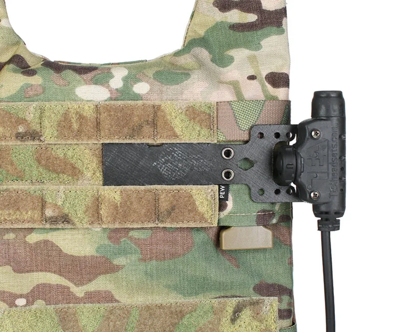 Tactical Vest Universal PTT MOLLE Mounting Board for U94 TEA Invisio