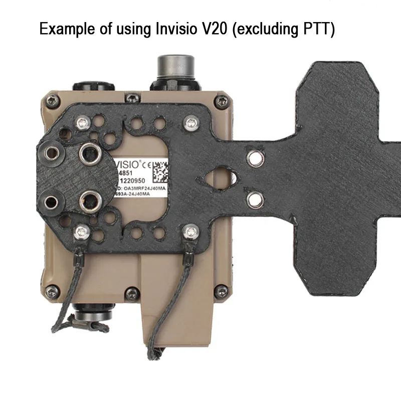 Tactical Vest Universal PTT MOLLE Mounting Board for U94 TEA Invisio