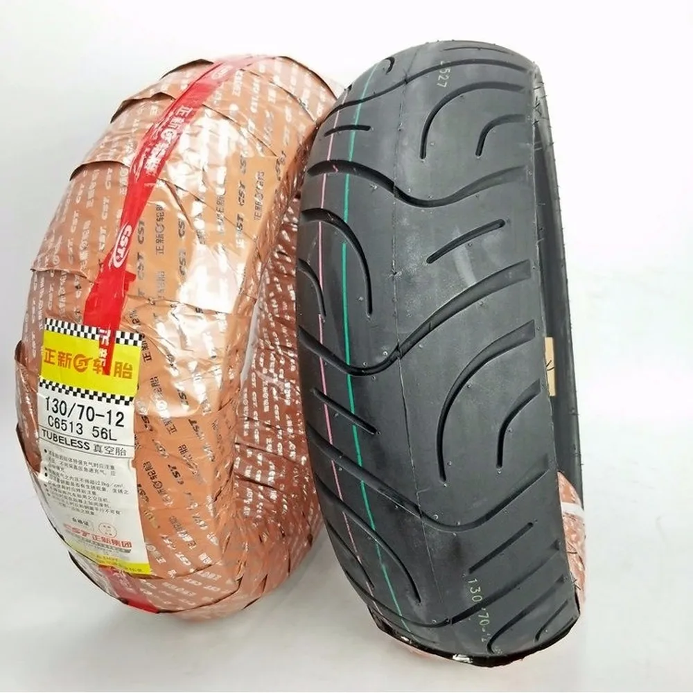 CST 70/80/90/110/120/130/90-12 Vacuum Tubeless Tire Hot Melt For Electric Motorcycle Scooter Street 12 Inch Tyre