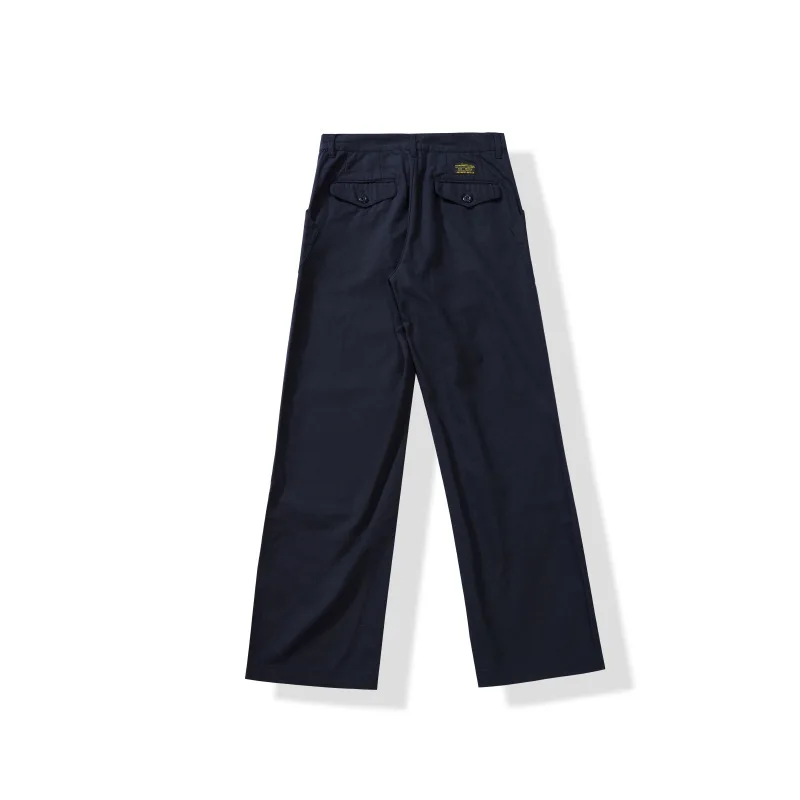 AMEKAJI N-1D Europe Retro Deck Pants Autumn HBT Wide-leg Loose Straight Overalls Outdoor Trekking Camping Tooling Trousers