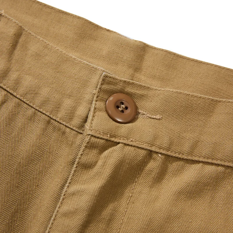 AMEKAJI N-1D Europe Retro Deck Pants Autumn HBT Wide-leg Loose Straight Overalls Outdoor Trekking Camping Tooling Trousers