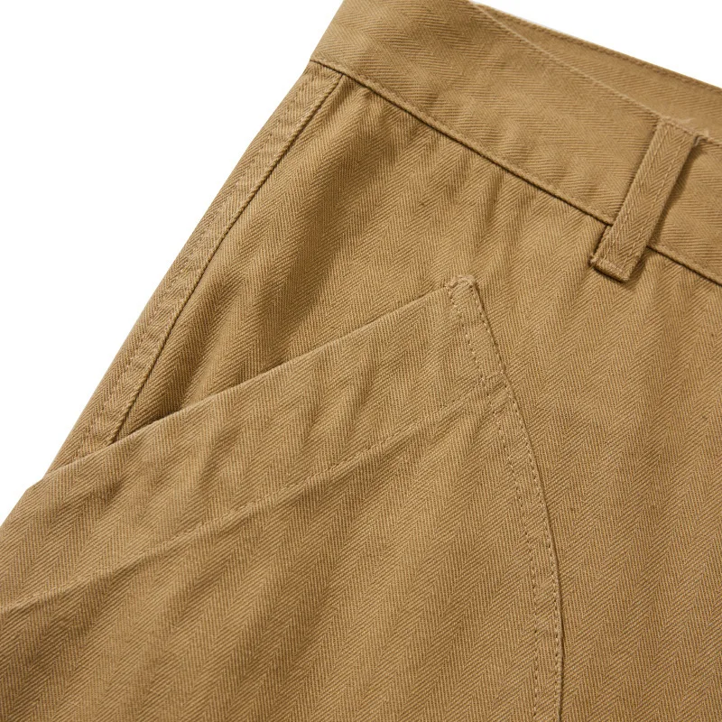 AMEKAJI N-1D Europe Retro Deck Pants Autumn HBT Wide-leg Loose Straight Overalls Outdoor Trekking Camping Tooling Trousers