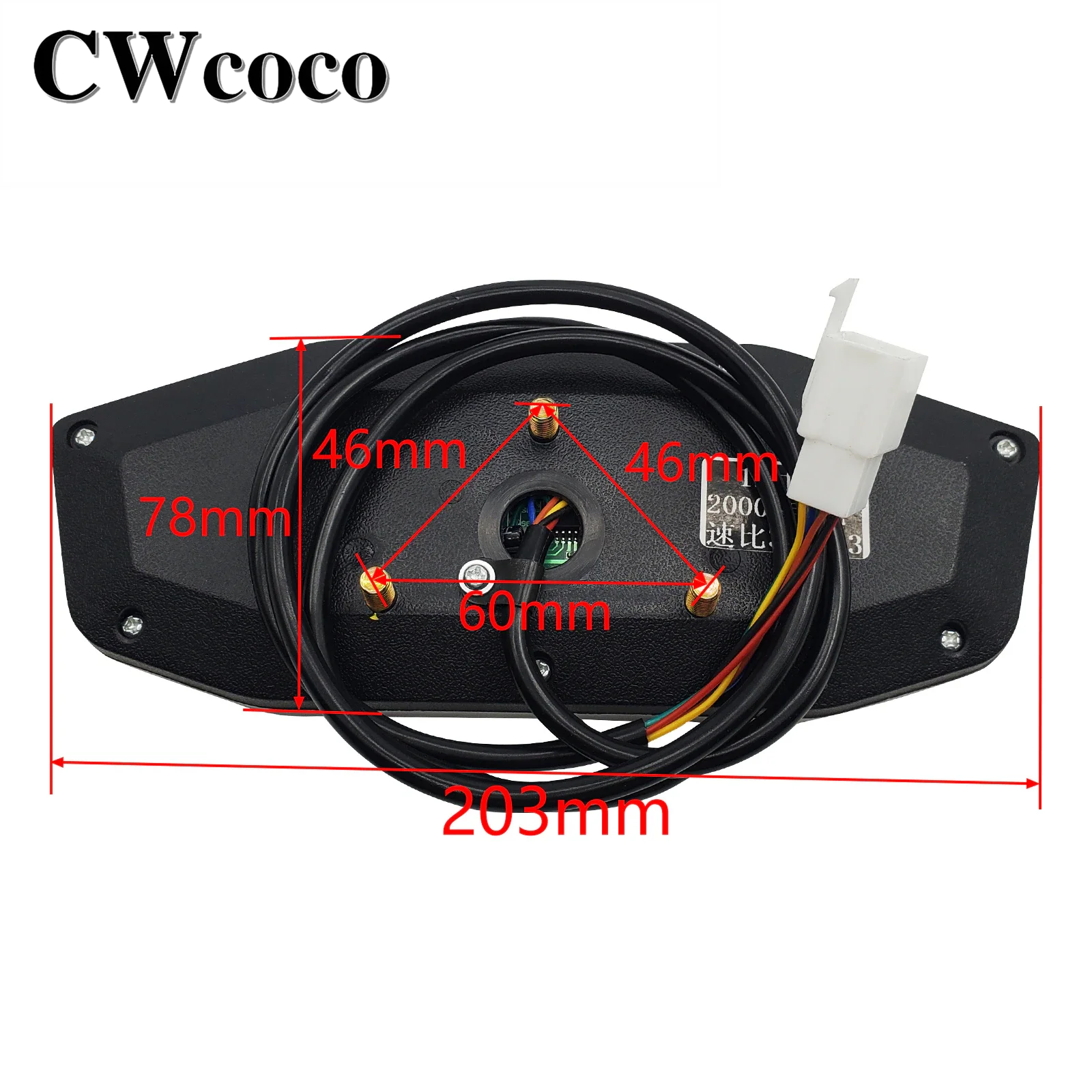 60V 72V Odometer Speedometer Gear Gauge Battery Power Display For Citycoco Electric Scooter Harley Electric Scooter Accessories