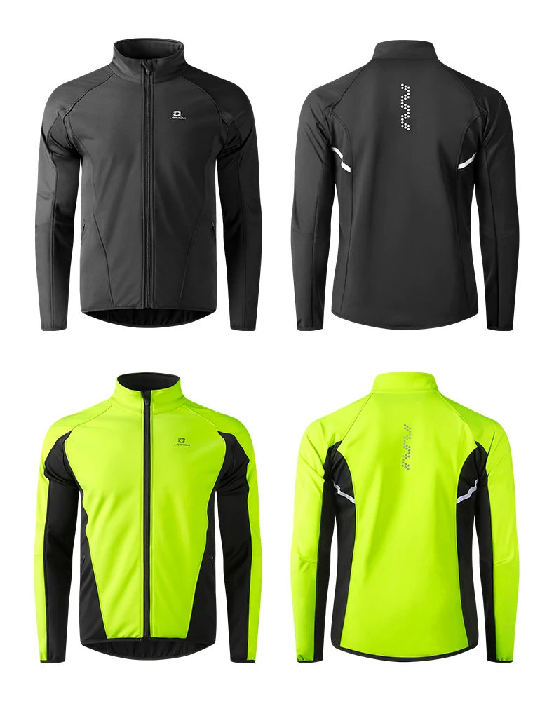 LAMEDA Winter Cycling Jacket Thermal Men’s Fleece Jackets Bicycle Cycling Clothing Windproof Softshell Coat Sport MTB Bike
