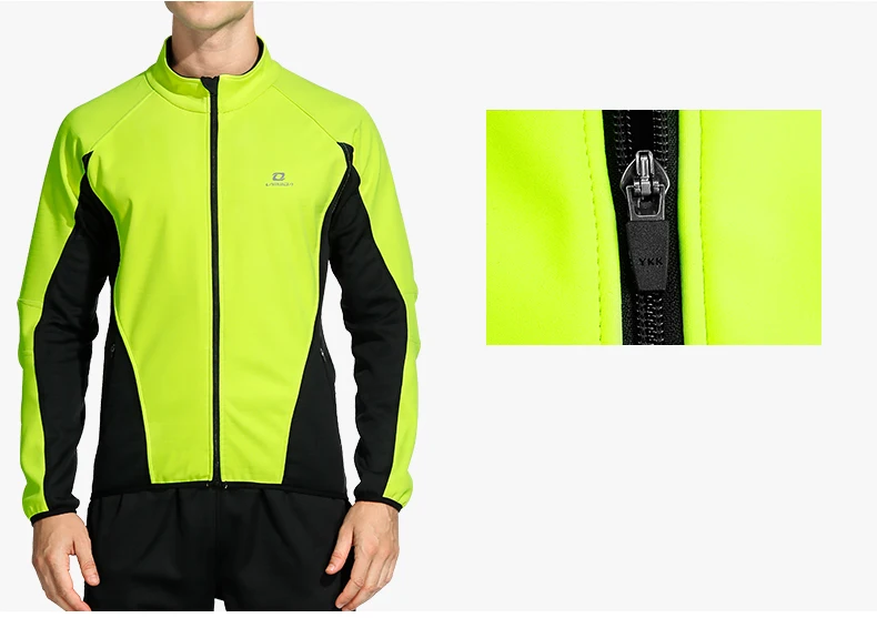 LAMEDA Winter Cycling Jacket Thermal Men’s Fleece Jackets Bicycle Cycling Clothing Windproof Softshell Coat Sport MTB Bike