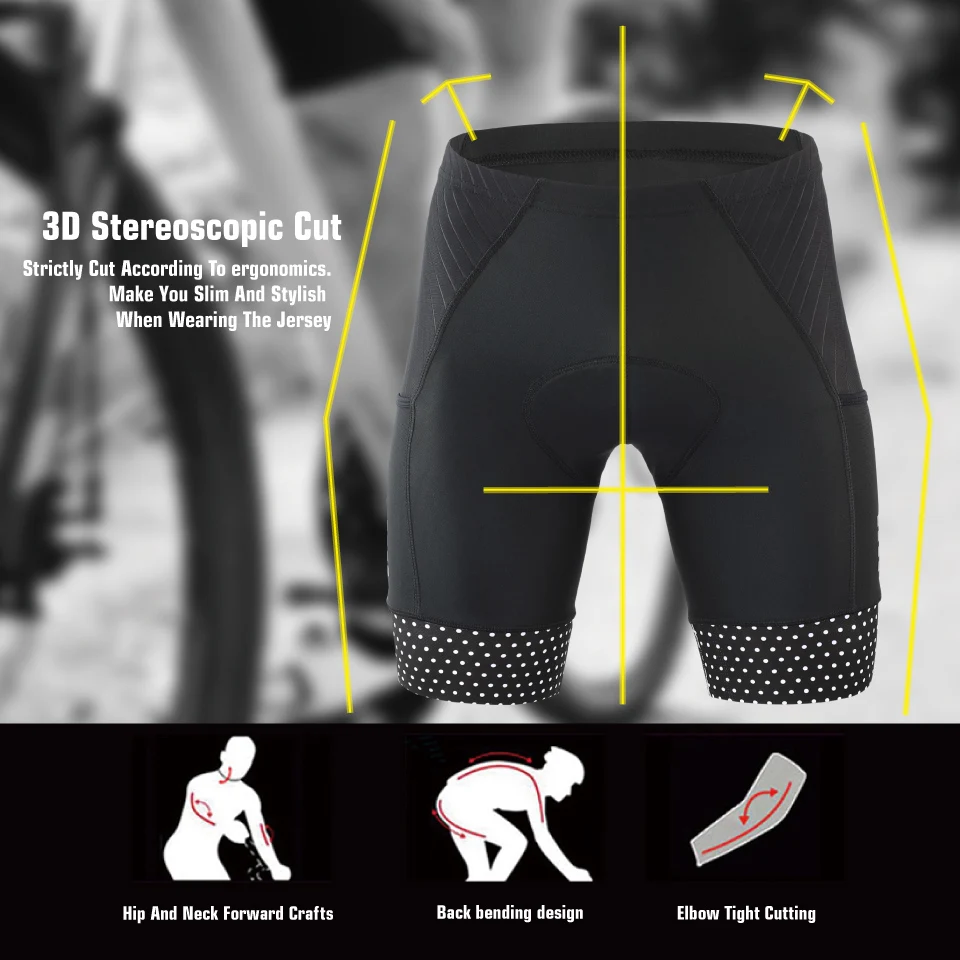 KEMALOCE Cycling Shorts Men Blank Black&Grey&Red Gel Pad Summer Bike Shorts Road Racing Compression Reflective Bicycle Knicker
