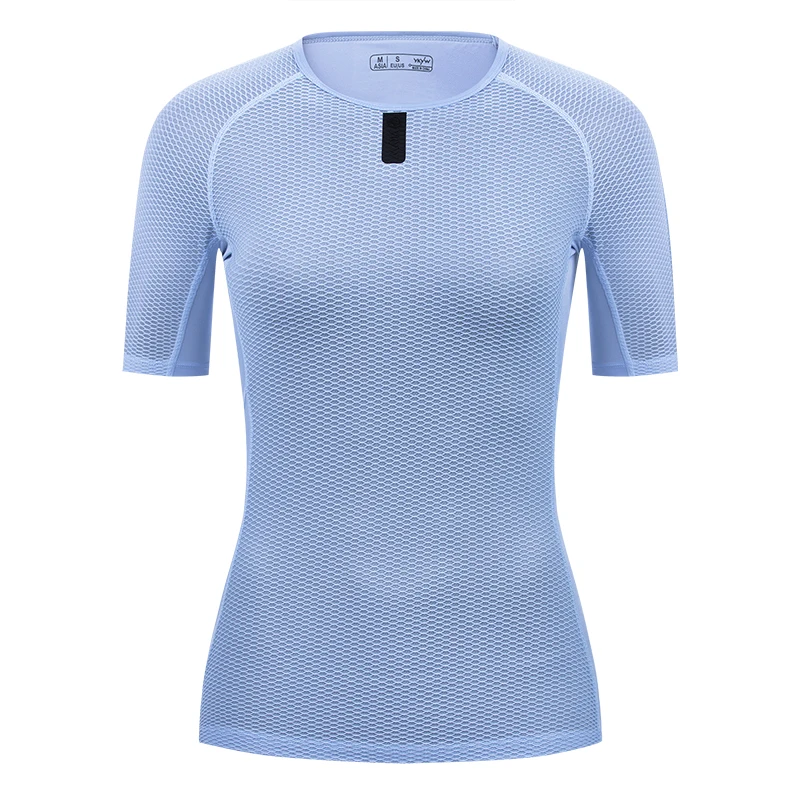 YKYWBIKE Women Cycling Base Layer Summer Short Sleeve Breathable Lightweight Bicycle Underwear Outdoor Road Bike Base Layer