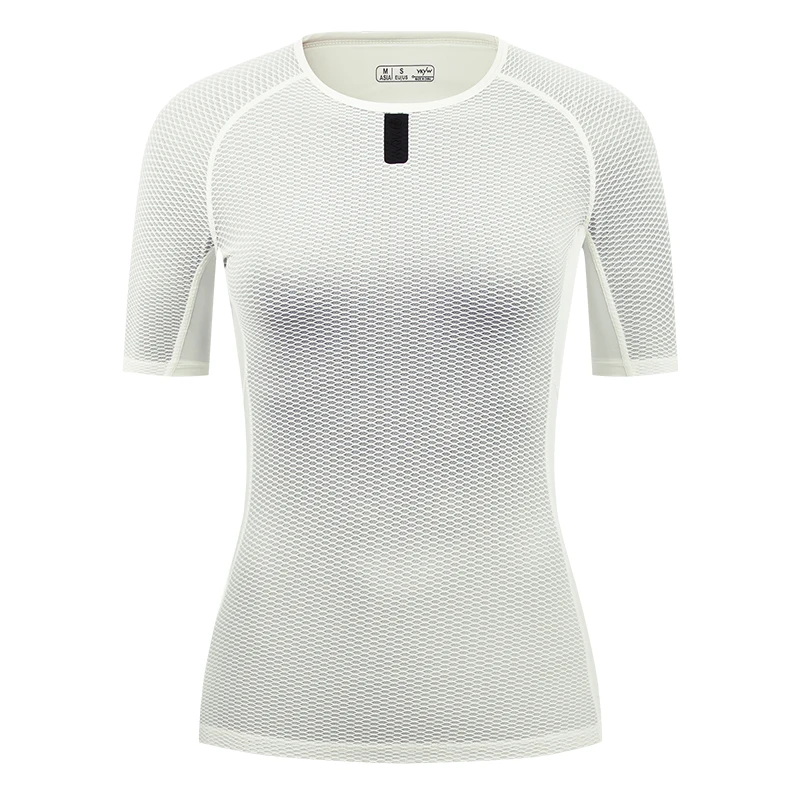 YKYWBIKE Women Cycling Base Layer Summer Short Sleeve Breathable Lightweight Bicycle Underwear Outdoor Road Bike Base Layer