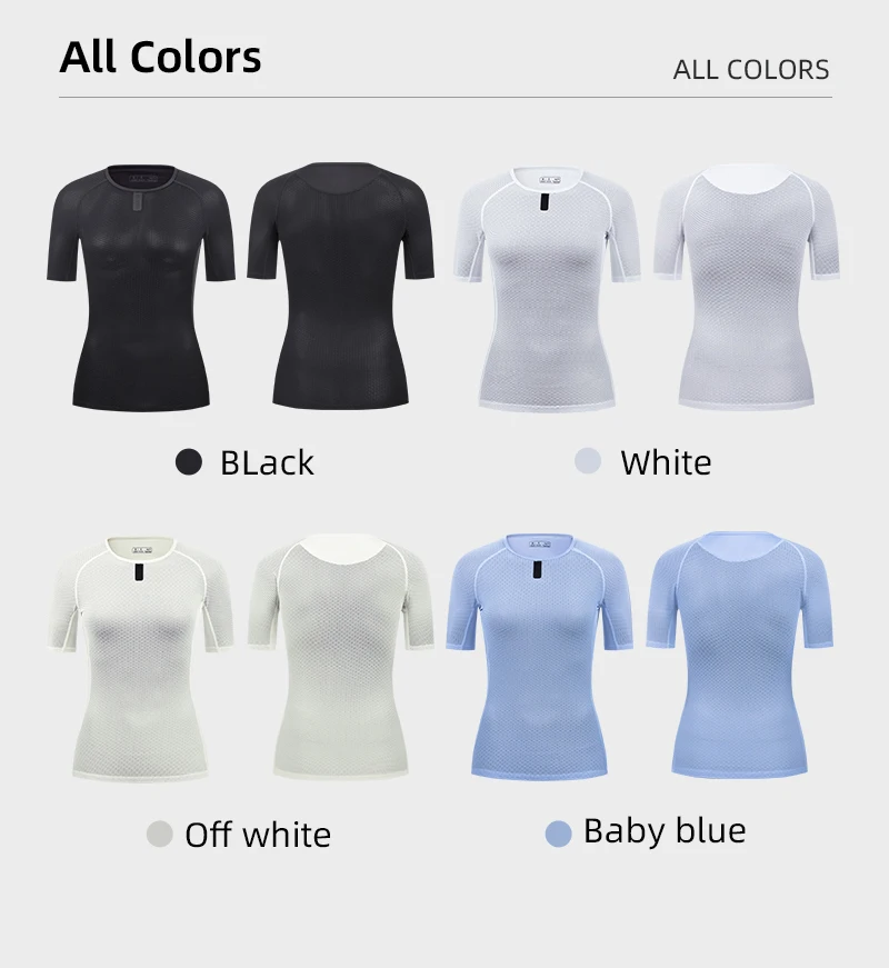 YKYWBIKE Women Cycling Base Layer Summer Short Sleeve Breathable Lightweight Bicycle Underwear Outdoor Road Bike Base Layer