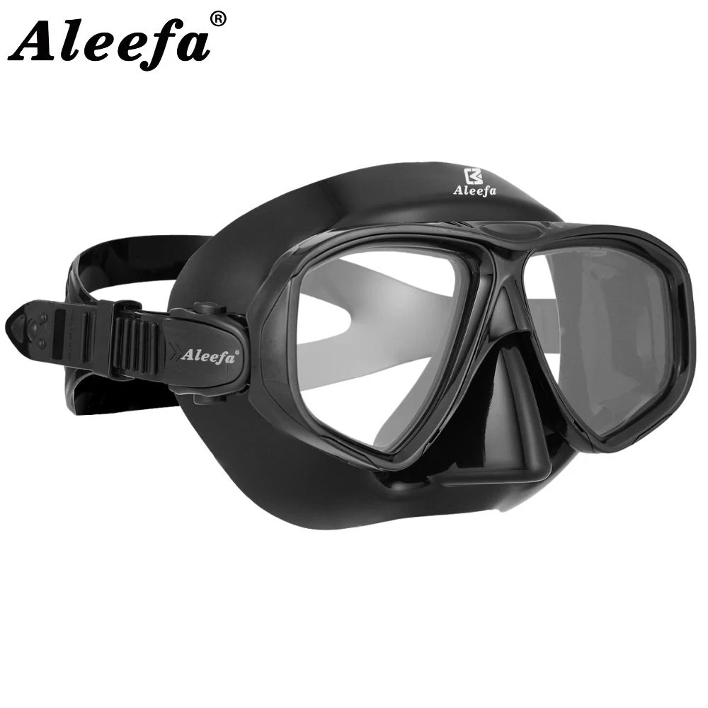 Hyperopia Diving Mask with Tempered Glasses Lens. Antifog Spray,Farsighted Dive Glasses swimming Goggles with nose cover